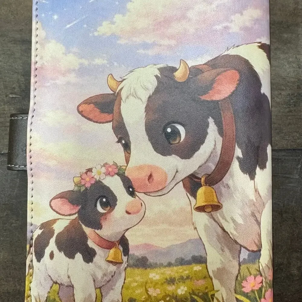 Cow A6 6 Ring Binder & Paper